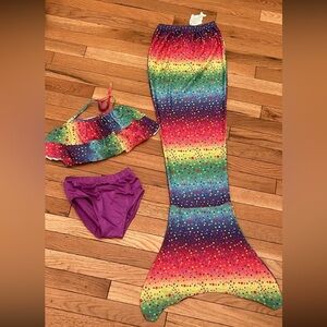 Girls mermaid swim suit